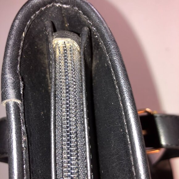 Vintage Guess Black Bucket Tote Shoulder Bag Purse - Picture 10 of 11